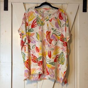 JODIFL Multicolor Leaf Print Top